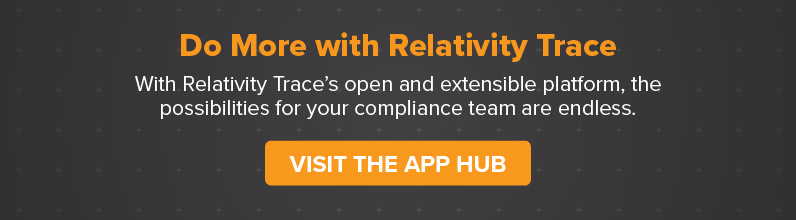 Visit the Relativity Trace App Hub
